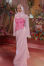 Laila Sequin Corset Cape Two Piece Abaya