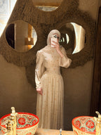 Noura Floral Print Flare‑Sleeve Maxi dress