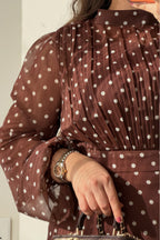 Willa Smocked Polka Dot Midi Dress