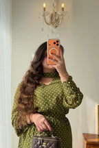 Elowen Polka Dot Tie Waist Maxi