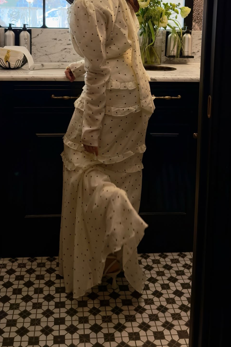 Olivia Polka Dot Ruffle Set
