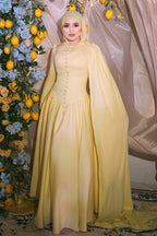 Sahar Front Button Flared Maxi Dress