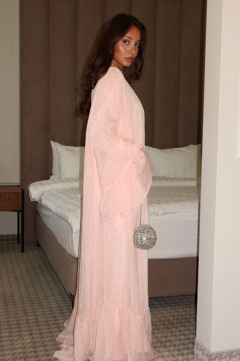 Sara Loose Fit Ruffle Hem Casual Abaya Piece