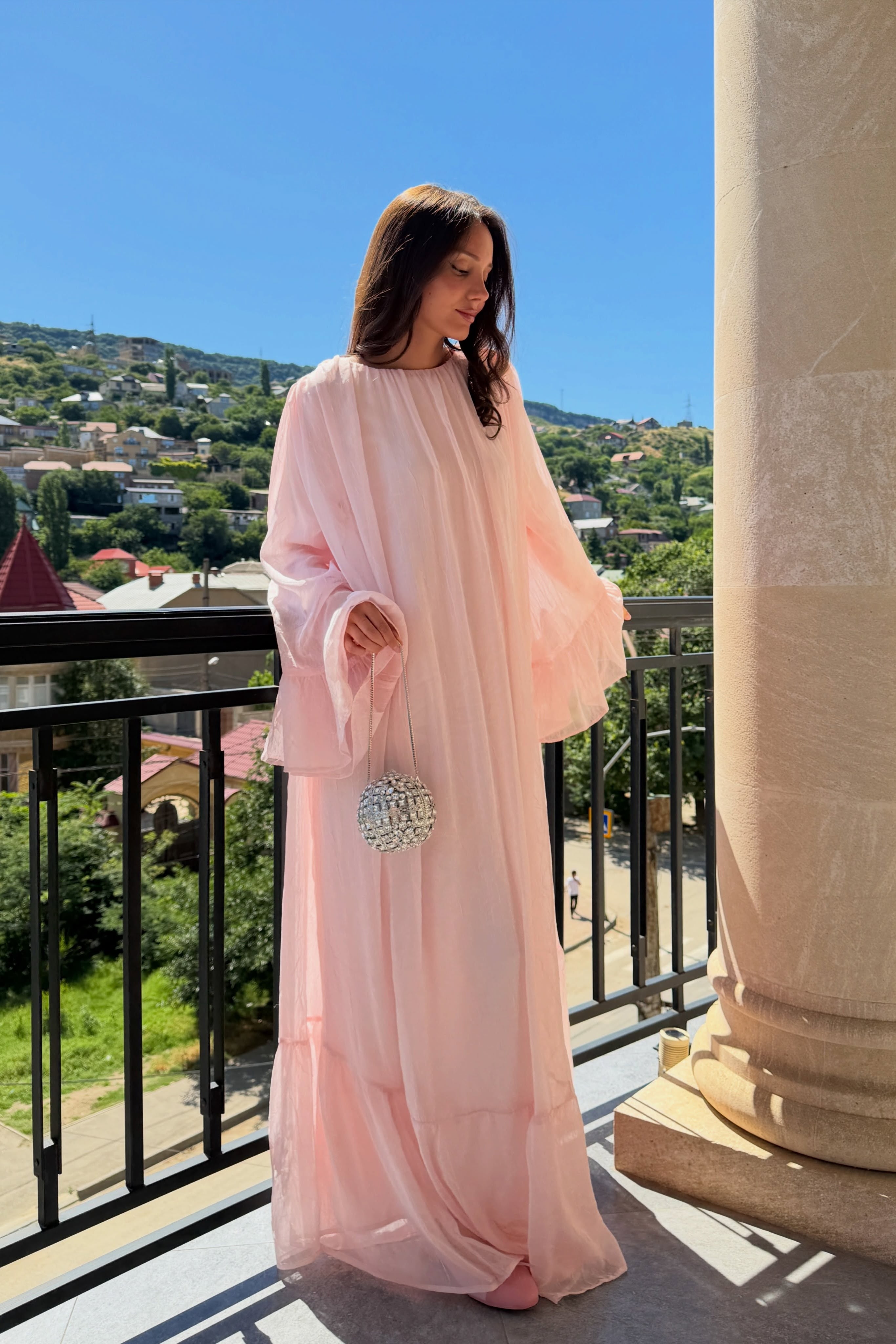 Sara Loose Fit Ruffle Hem Casual Abaya Piece