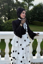 Eliza Polka Dot Layered Skirt Two Piece Set