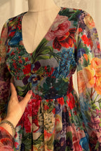 Serena Vintage Floral Tiered Maxi