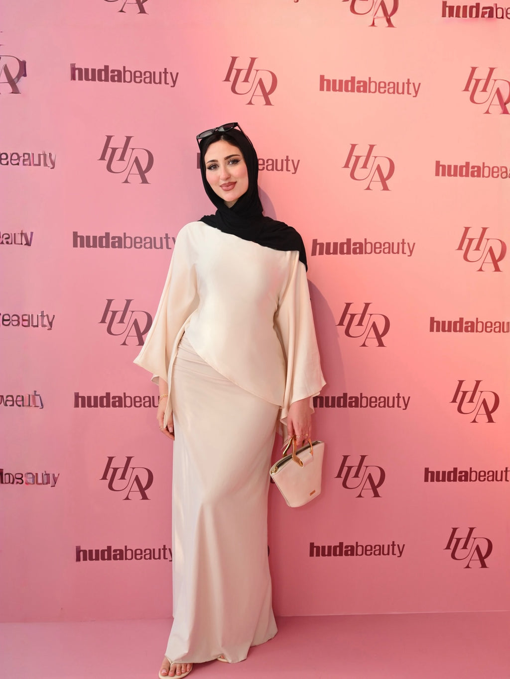 Noura Satin Flare Sleeve Two‑Piece Set