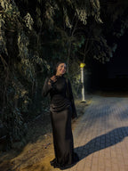 Mariam Lace Satin Mermaid Maxi dress