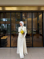 Aisha Bow‑Accent Two‑Piece Maxi dress