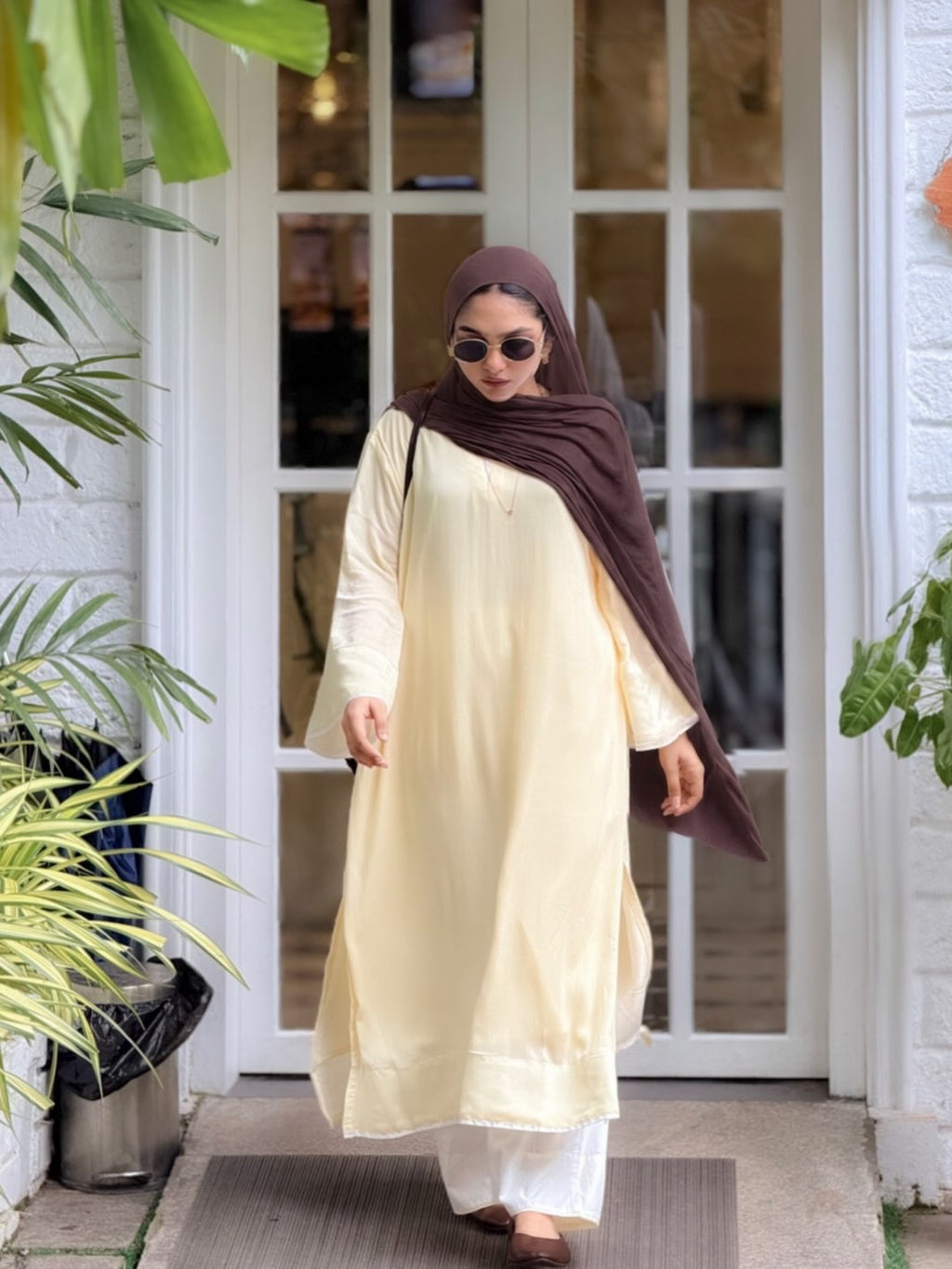 Safia Loose Textured Tunic Dress