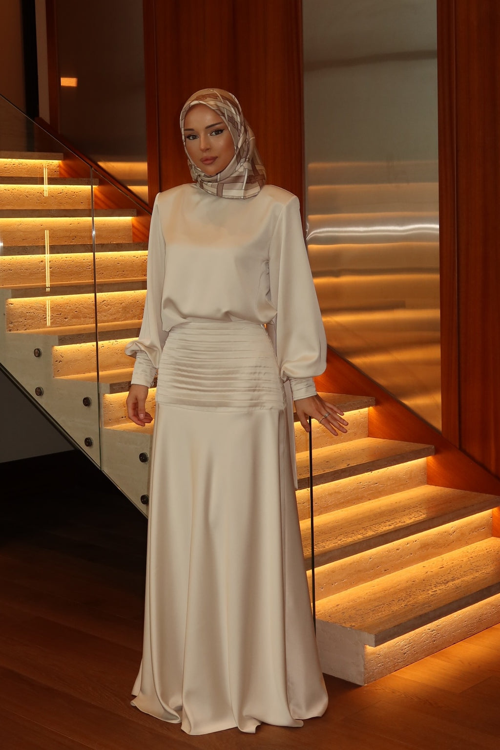 Liora Elegant Satin Two‑piece Outfit