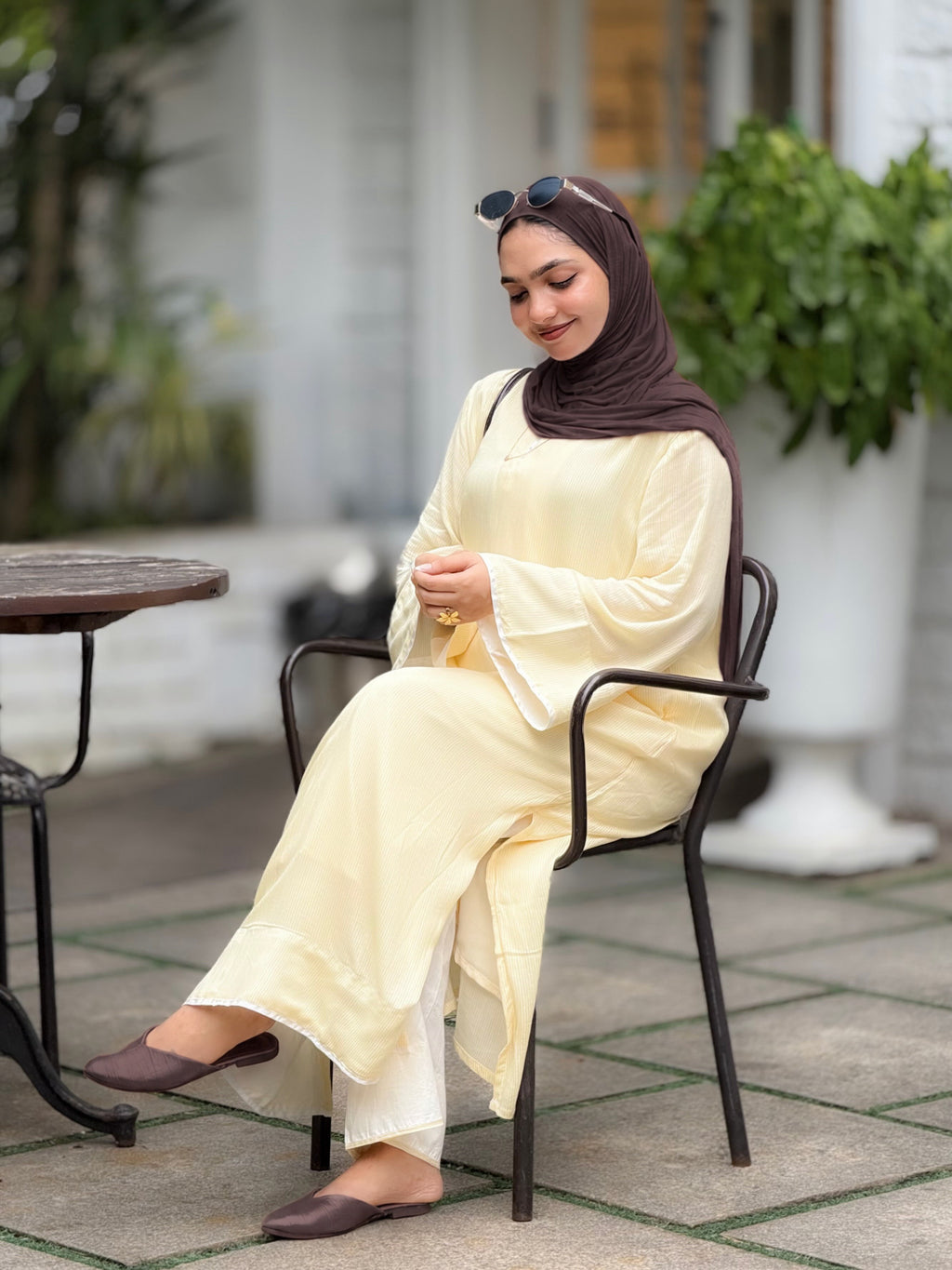 Safia Loose Textured Tunic Dress
