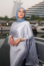 Amira Flowy Satin Two‑piece Suit