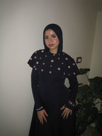 Noor Cape Beaded Maxi dress