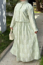 Mariam Embroidered Jacket Skirt Two‑Piece Set