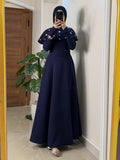 Noor Cape Beaded Maxi dress