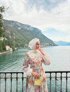 Yasmin Floral Belted Maxi dress