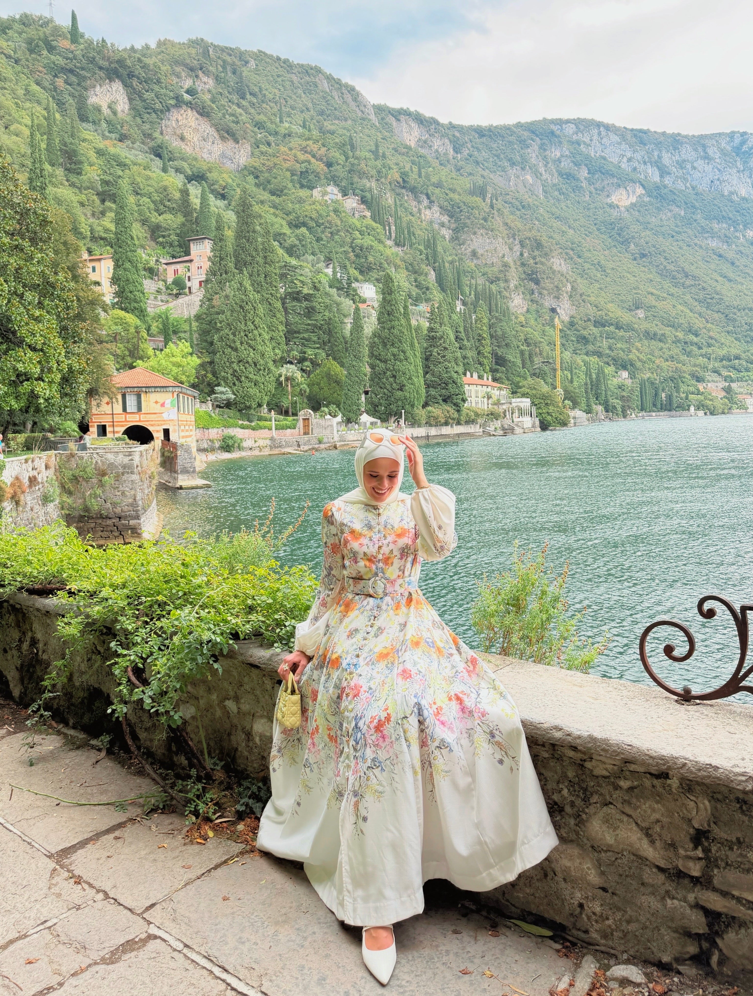 Yasmin Floral Belted Maxi dress