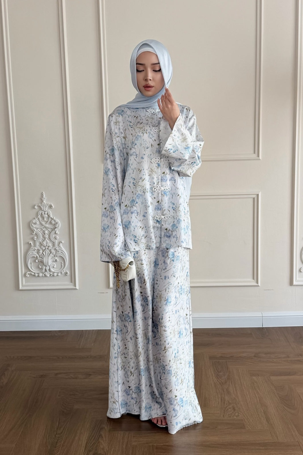 Meera Floral Kurung Co-Ord Set