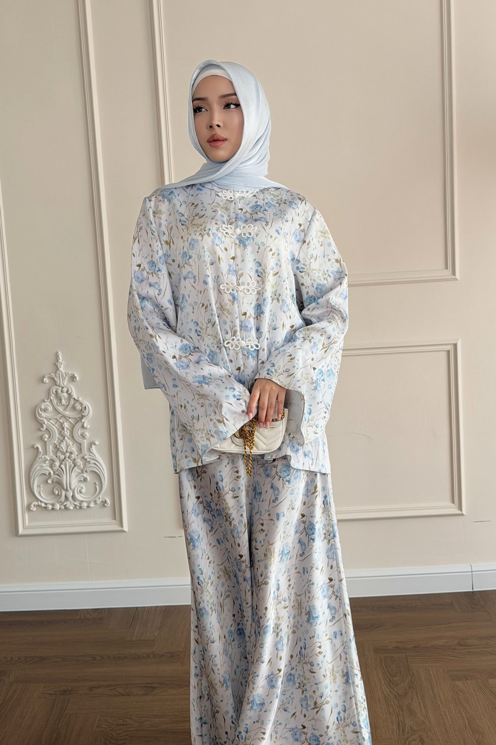 Meera Floral Kurung Co-Ord Set