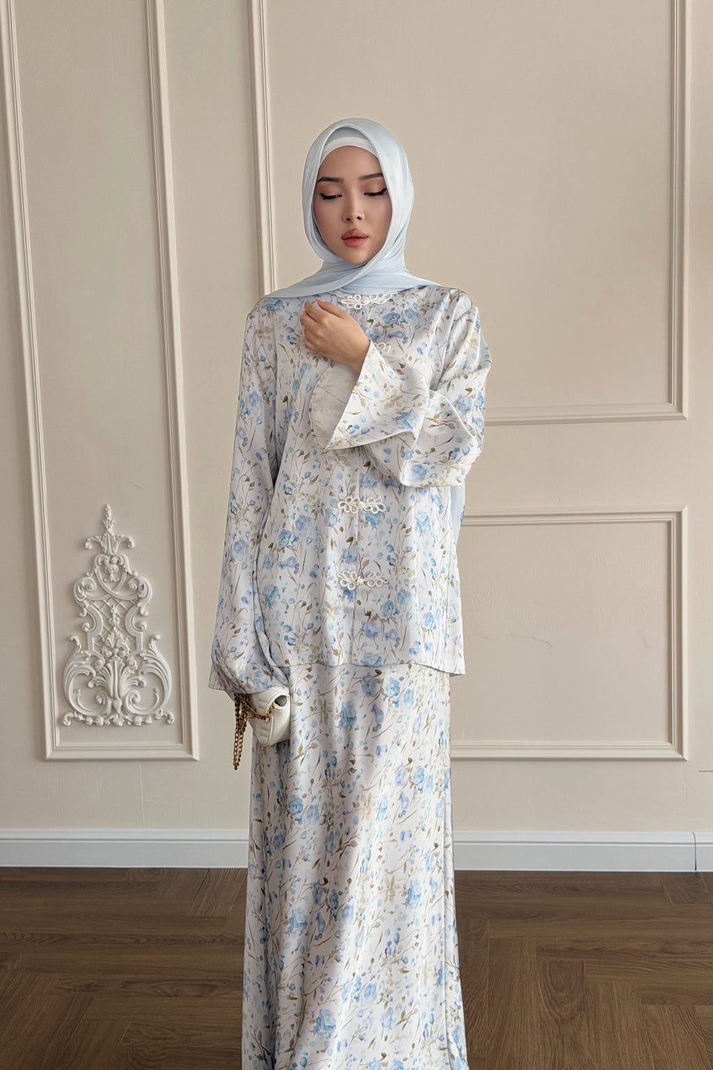 Meera Floral Kurung Co-Ord Set