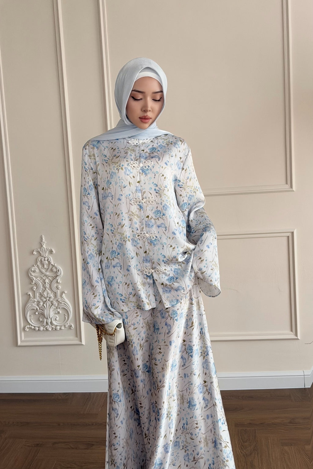 Meera Floral Kurung Co-Ord Set