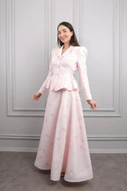 Audrey Peplum Blazer Skirt Coordinated Set