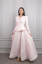 Audrey Peplum Blazer Skirt Coordinated Set