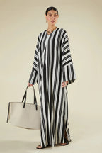 Amara Optical Stripe Kaftan
