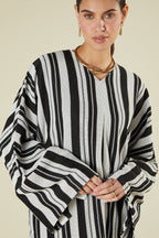 Amara Optical Stripe Kaftan
