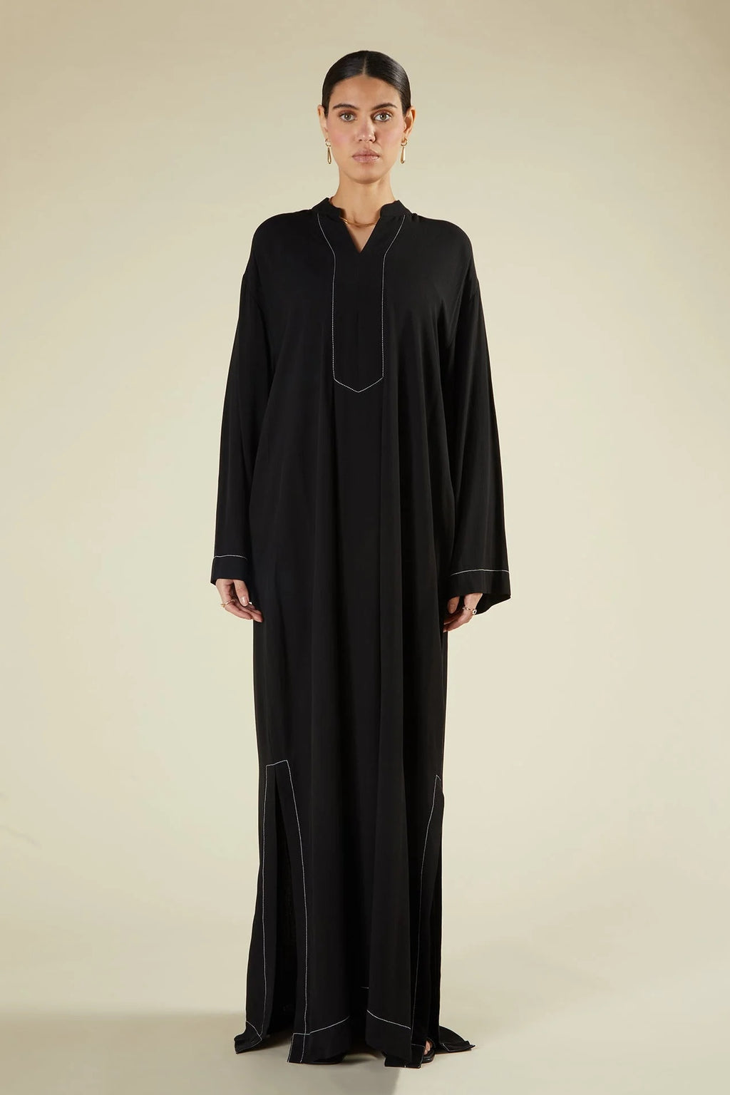 Layla Structured Linen-Blend Maxi