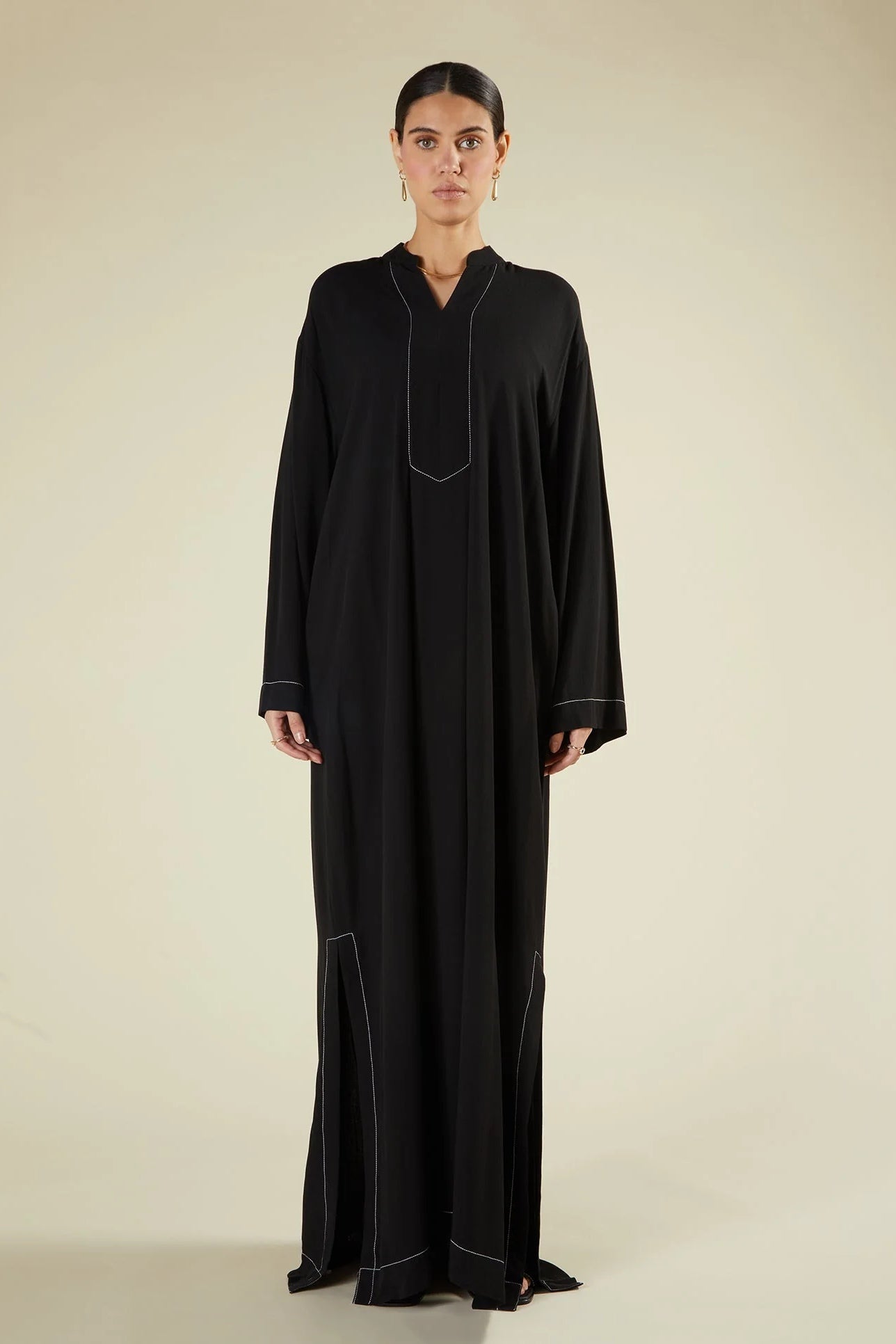 Layla Structured Linen-Blend Maxi