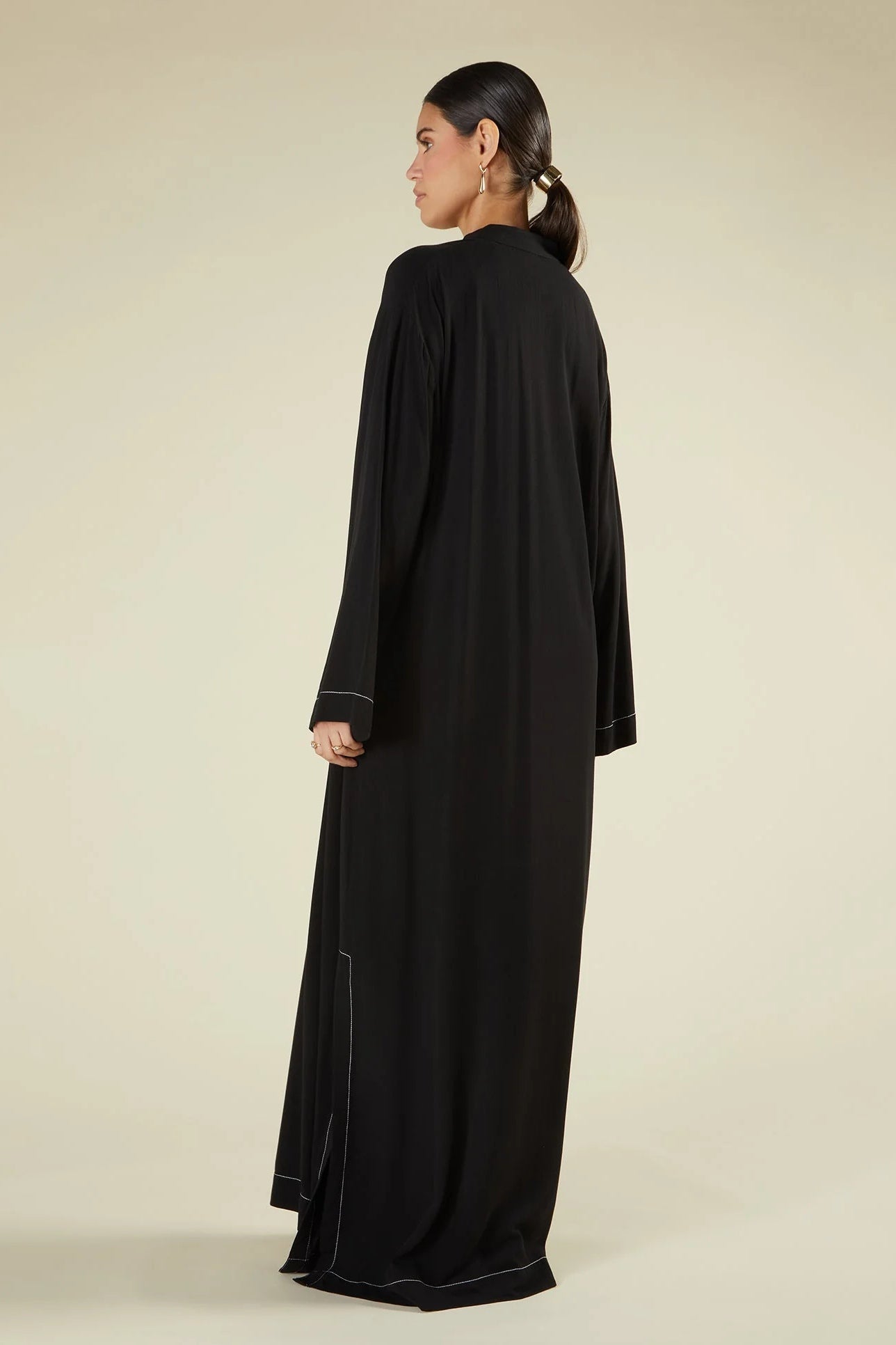 Layla Structured Linen-Blend Maxi