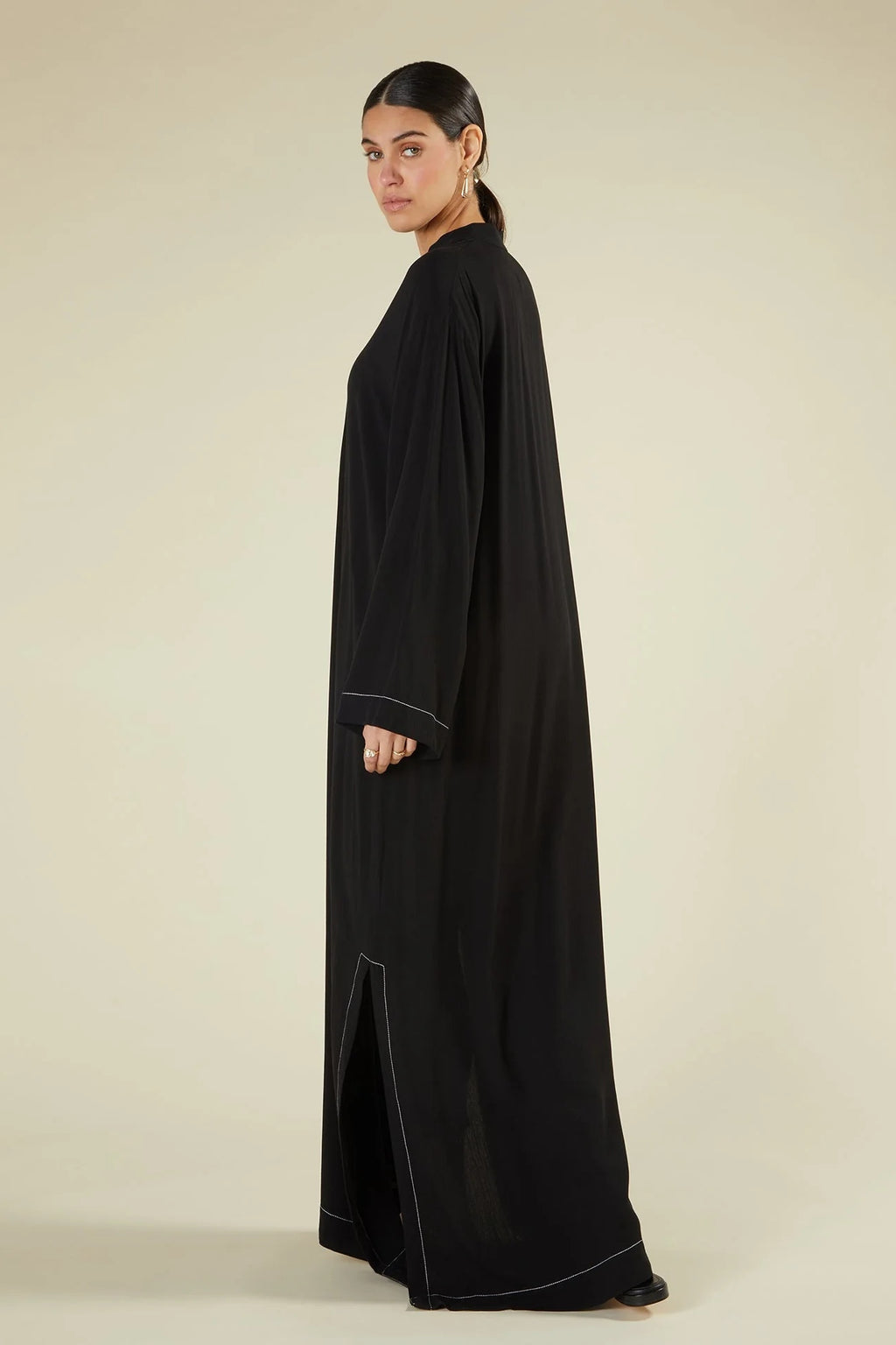 Layla Structured Linen-Blend Maxi