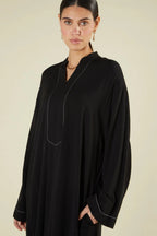 Layla Structured Linen-Blend Maxi