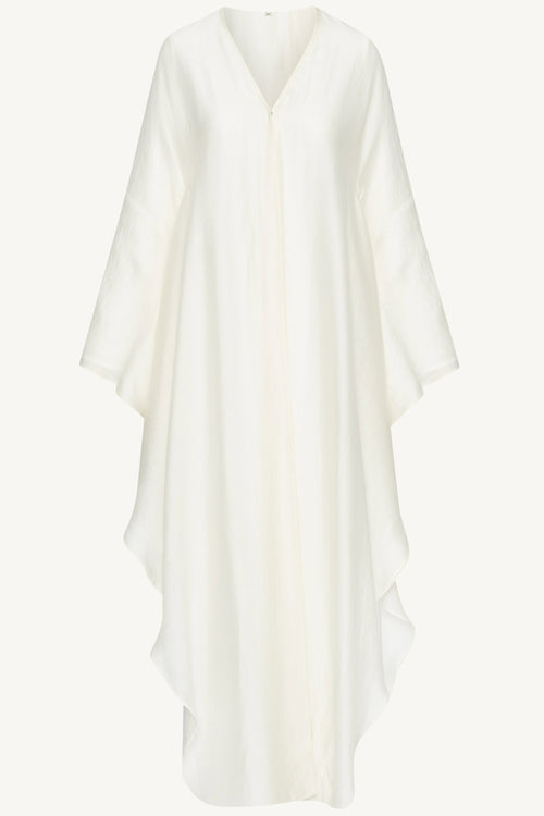 Ahlam Silk Abaya & Dress Set - Moonbeam