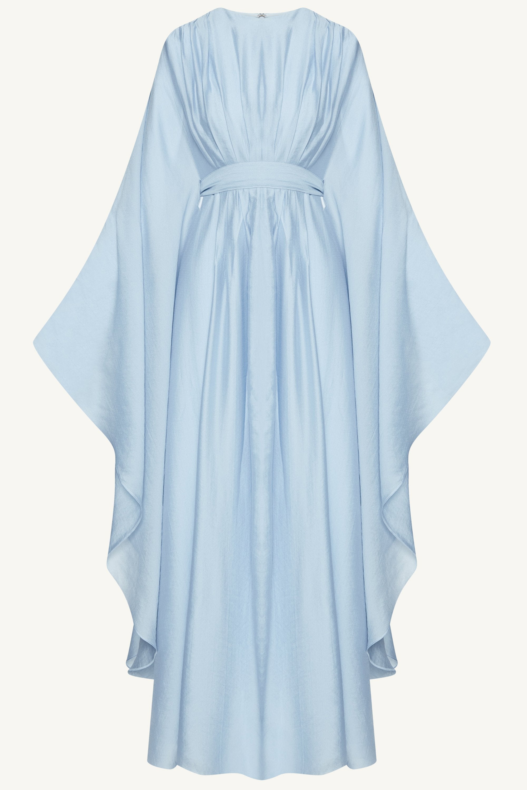 Aura Pleated Maxi Dress - Powder Blue