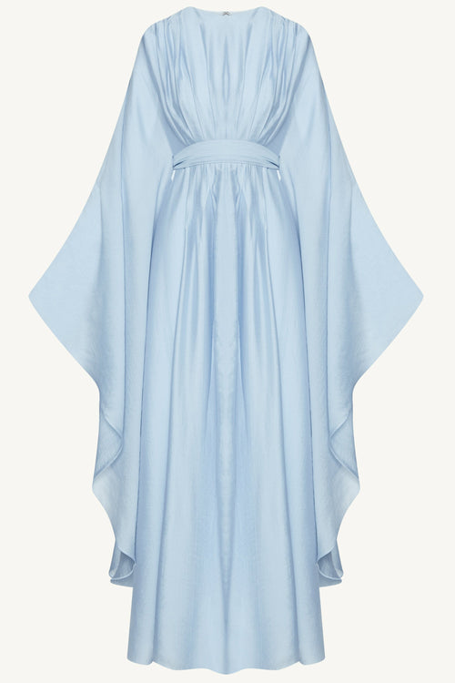 Aura Pleated Maxi Dress - Powder Blue