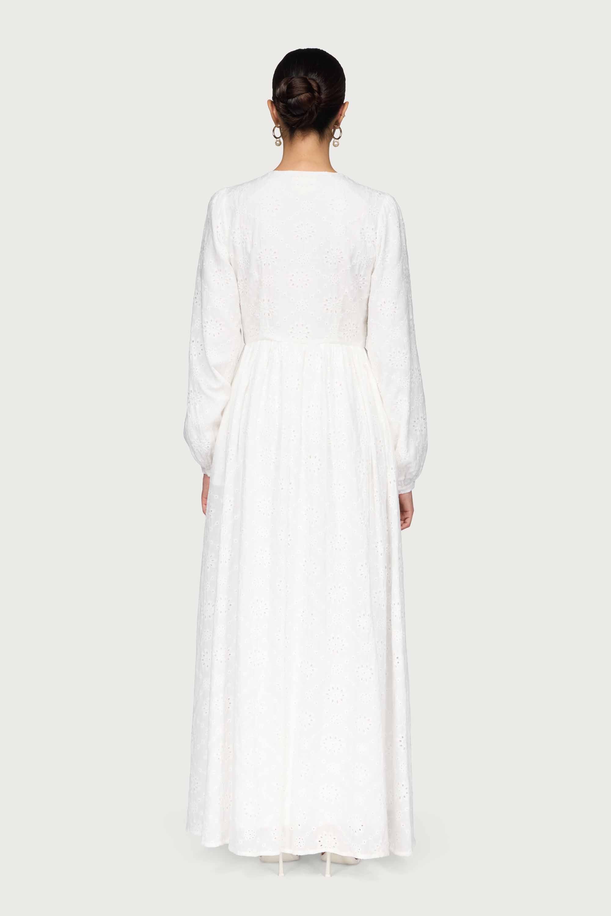 Cotton Eyelet Maxi Dress