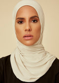 Cream Jersey Hijab