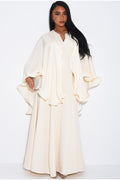 Fine Cape Overlay Maxi Dress