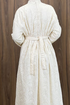Maya Eyelet Embroidered Maxi Dress