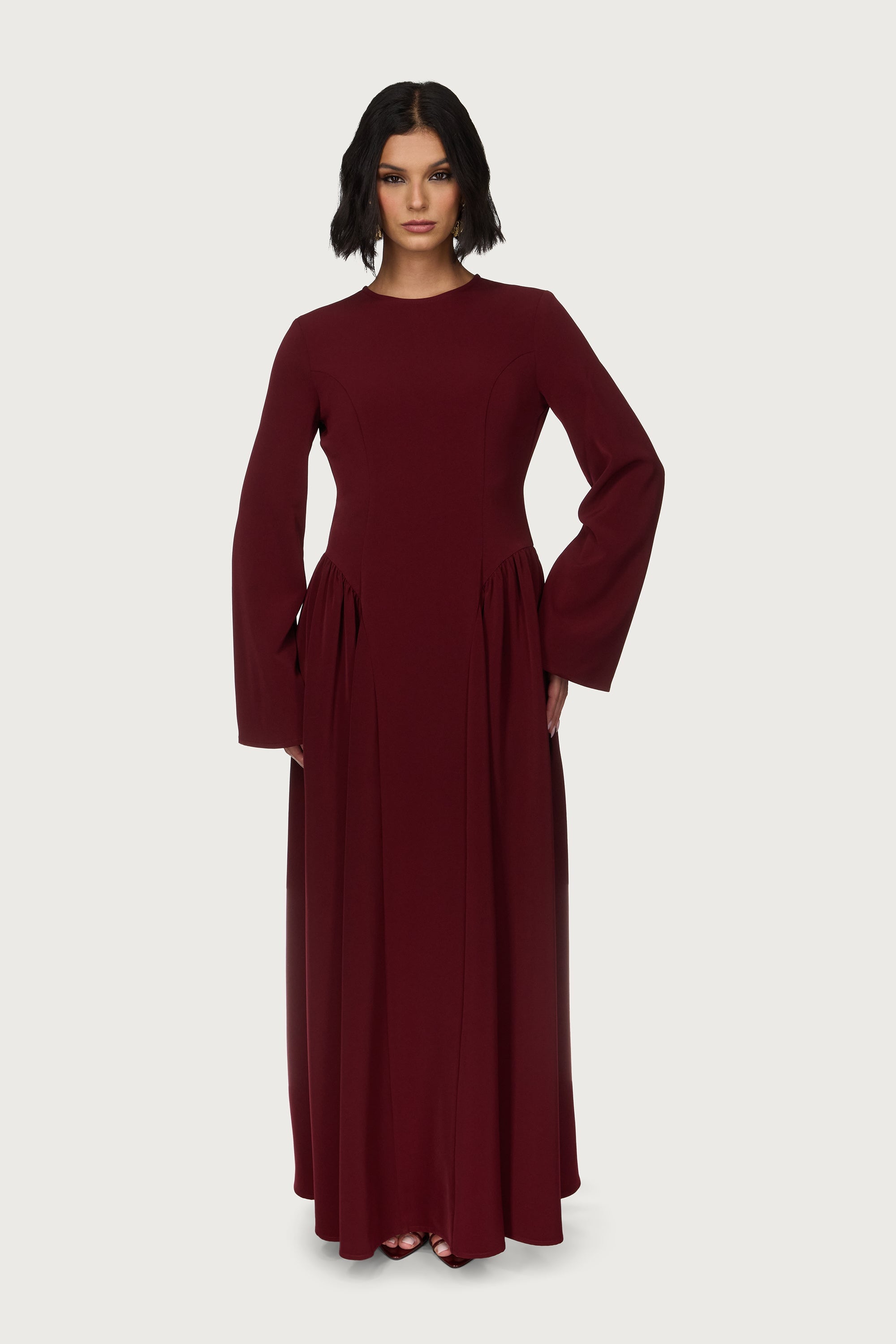 Kendall Maxi Dress - Cherry Lacquer