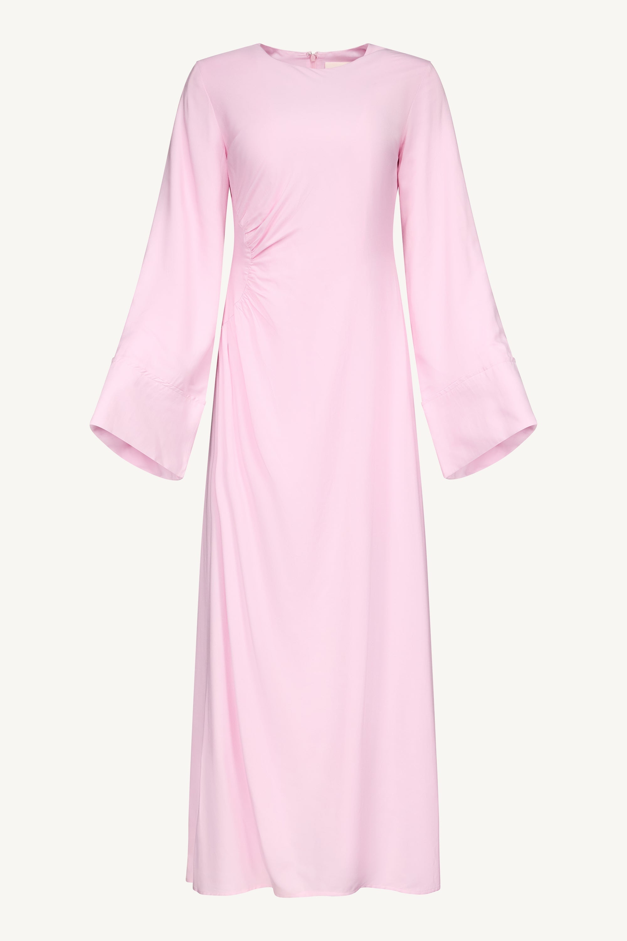 Mais Asymmetric Maxi Dress - Pastel Pink