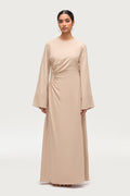 Mais Asymmetric Maxi Dress - Sand