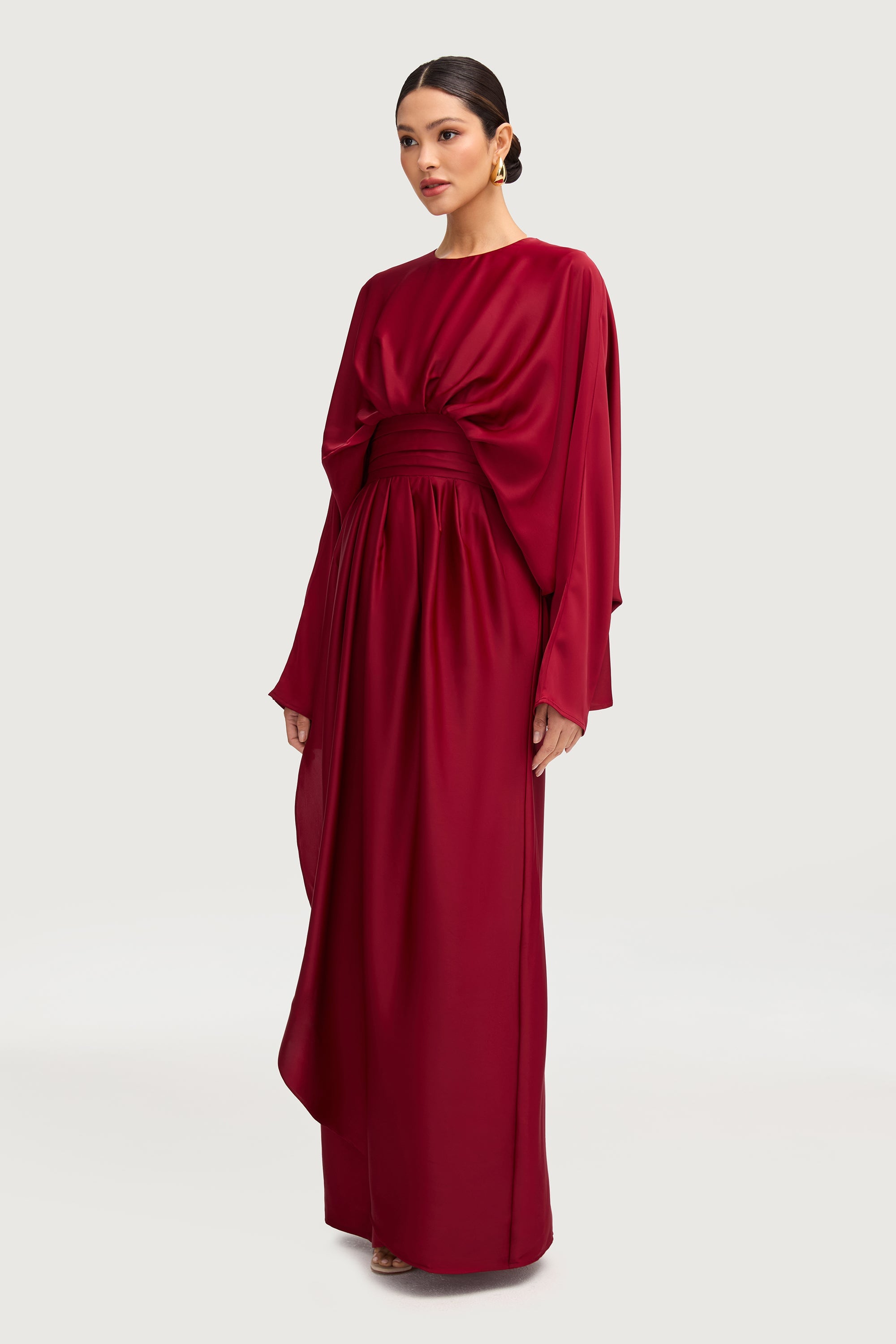 Maleeka Drape Maxi Dress - Karaz