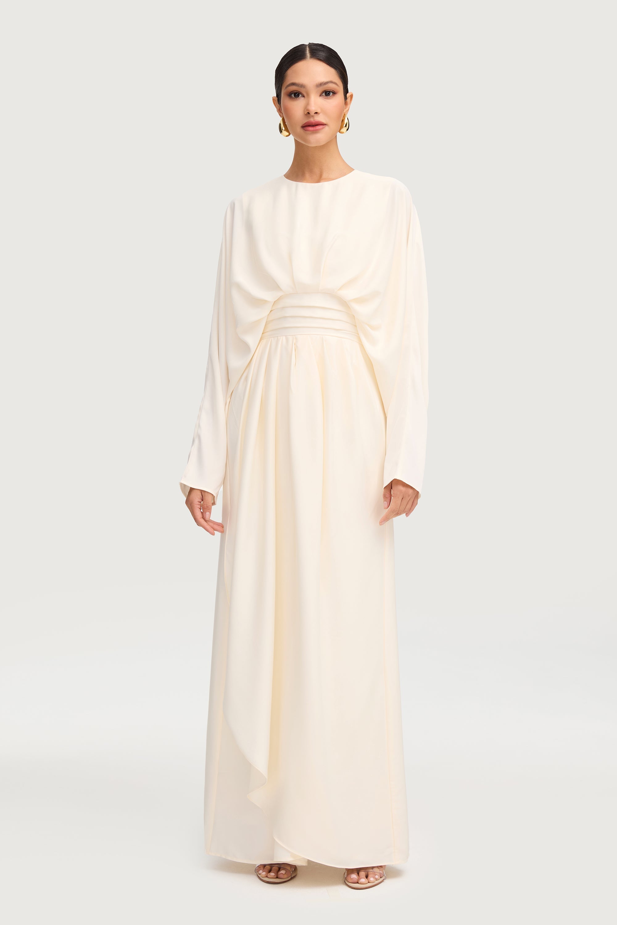 Maleeka Drape Maxi Dress - Moonlight