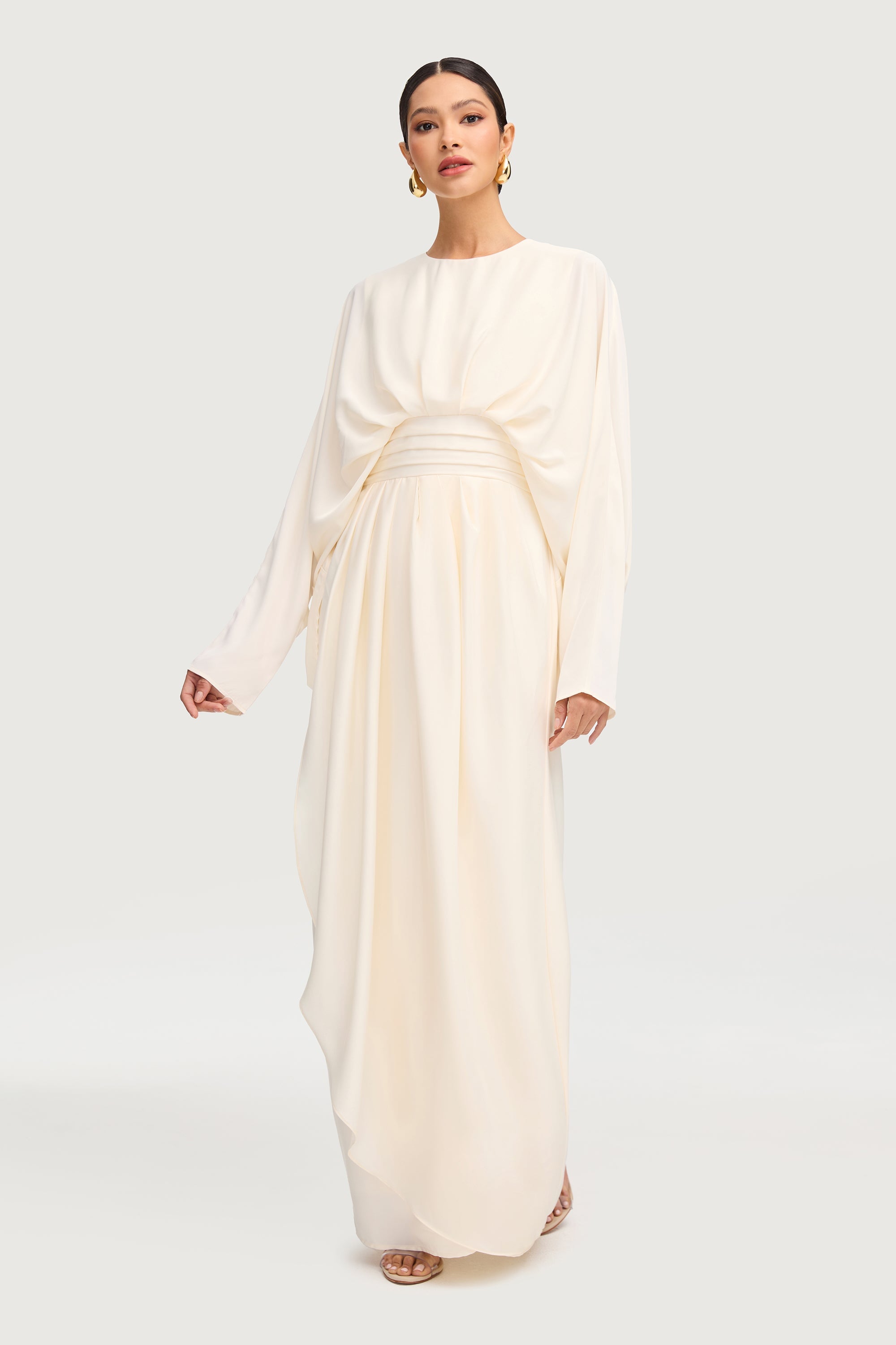 Maleeka Drape Maxi Dress - Moonlight