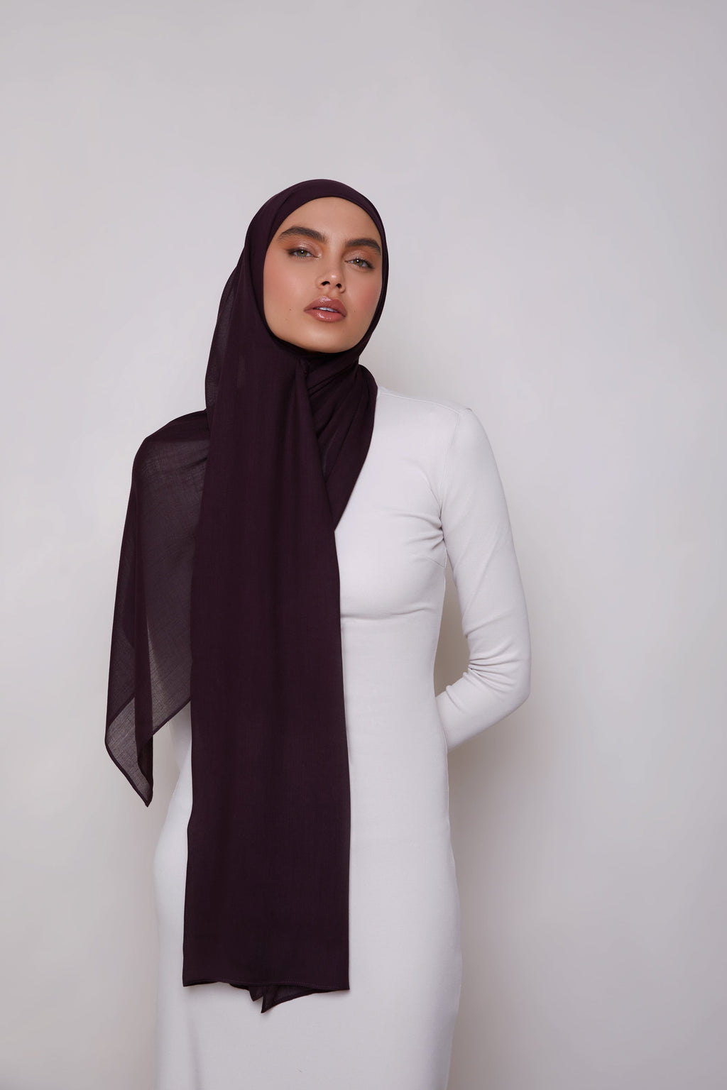 Modal Hijab - Chocolate Plum
