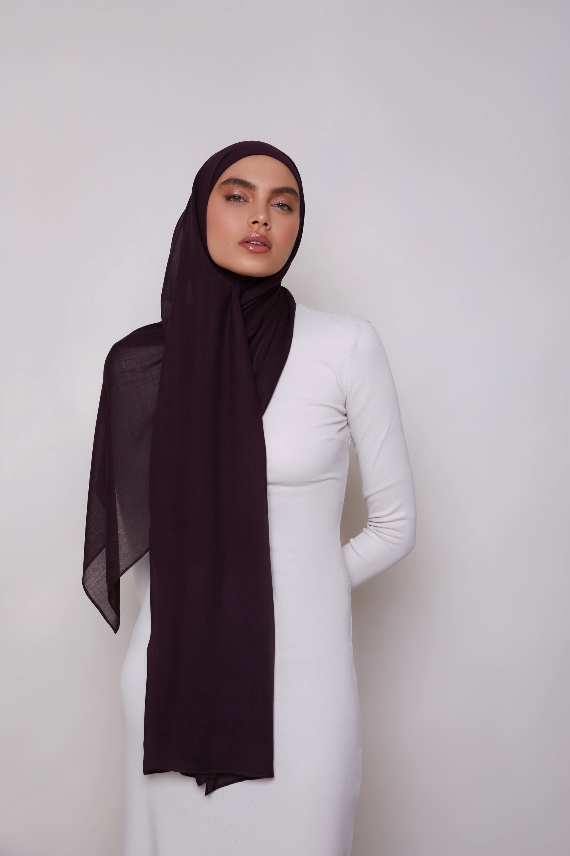 Modal Hijab - Chocolate Plum